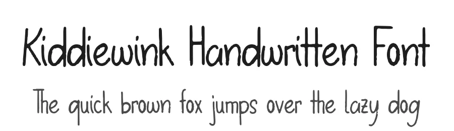 Kiddiewink Handwritten Font by Heloyud — Script Handwritten Font