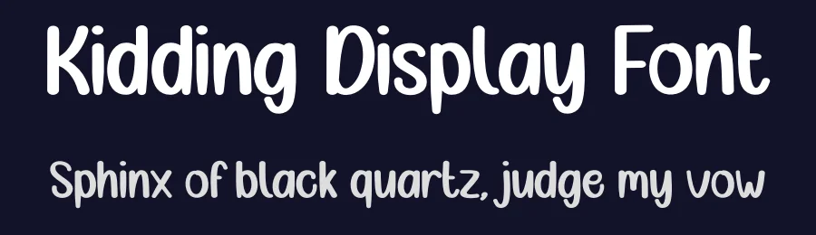 Kidding Display Font by creativeletter — Display Font — thumbnail 2
