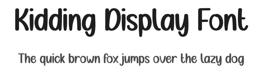 Kidding Display Font by creativeletter — Display Font