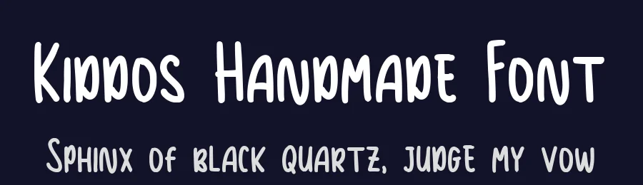 Kiddos Handmade Font by bearydsgn — Script Handwritten Font — thumbnail 2