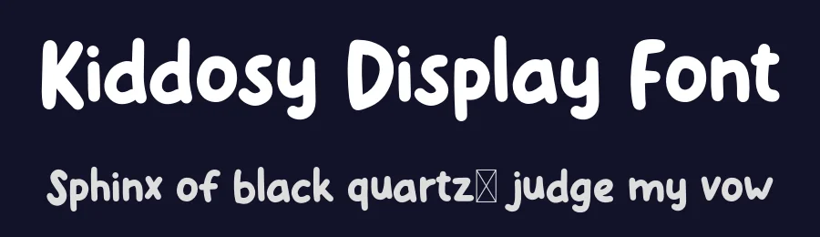 Kiddosy Display Font by craftsupplyco — Display Font — thumbnail 2