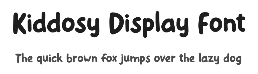 Kiddosy Display Font by craftsupplyco — Display Font
