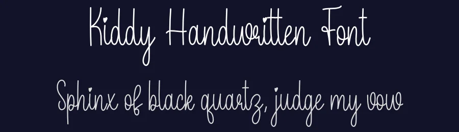 Kiddy Handwritten Font by creativeletter — Script Handwritten Font — thumbnail 2