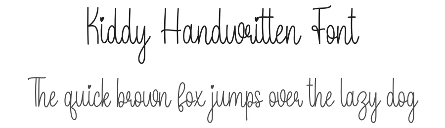 Kiddy Handwritten Font by creativeletter — Script Handwritten Font