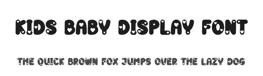 Kids Baby Display Font by creativeletter — Display Font