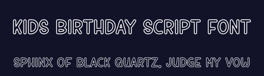 Kids Birthday Script Font by andikastudio — Display Font — thumbnail 2