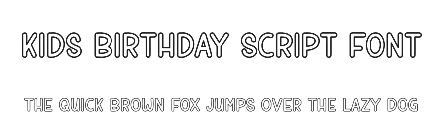 Kids Birthday Script Font by andikastudio — Display Font