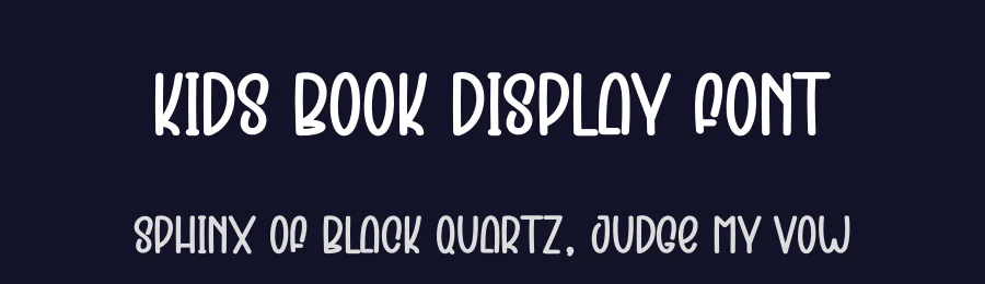 Kids Book Display Font by creativeletter — Display Font — thumbnail 2