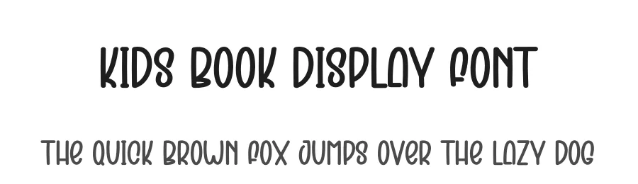Kids Book Display Font by creativeletter — Display Font