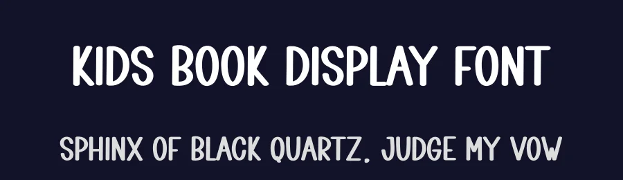 Kids Book Display Font by creativeletter — Display Font — thumbnail 2