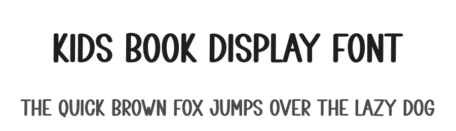 Kids Book Display Font by creativeletter — Display Font