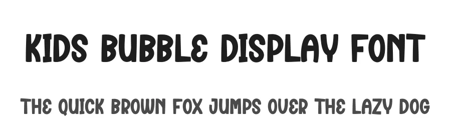 Kids Bubble Display Font by creativeletter — Display Font