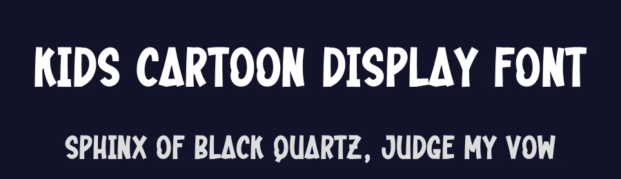Kids Cartoon Display Font by creativeletter — Display Font — thumbnail 2