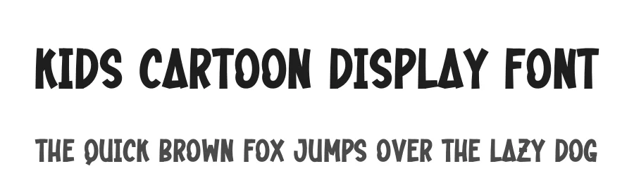 Kids Cartoon Display Font by creativeletter — Display Font