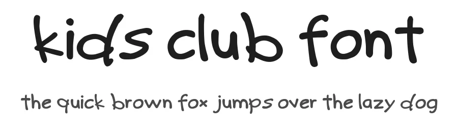 Kids Club font by 538Fonts — Script Handwritten Font