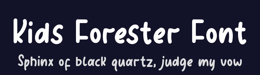 Kids Forester Font by Wildan Type — Display Font — thumbnail 2