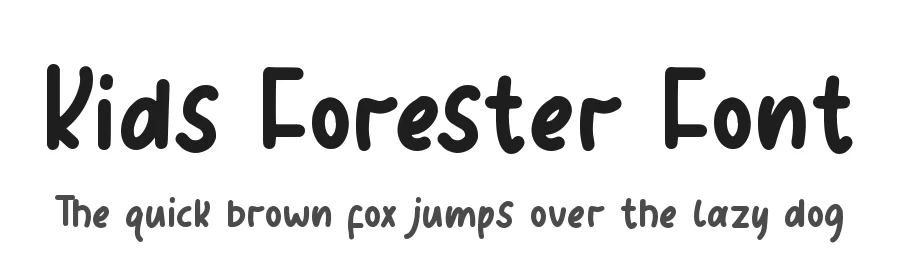 Kids Forester Font by Wildan Type — Display Font