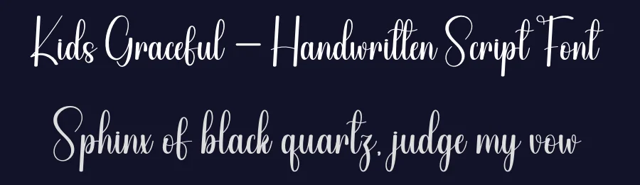 Kids Graceful – Handwritten Script Font by andikastudio — Script Handwritten Font — thumbnail 2