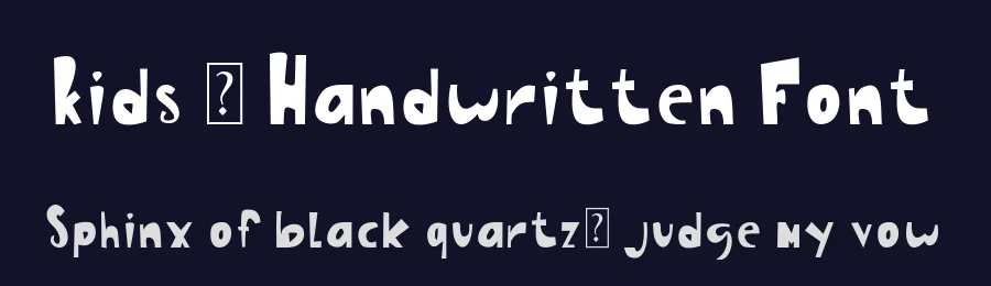 Kids – Handwritten Font by NirmalaGraphics — Script Handwritten Font — thumbnail 2