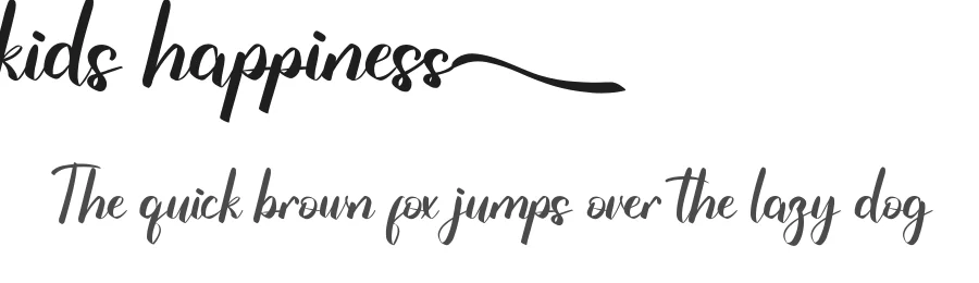 Kids Happiness by RaisProject — Script Handwritten Font