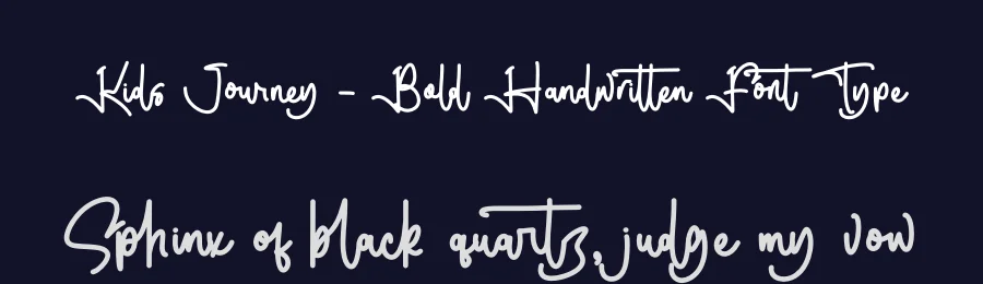 Kids Journey – Bold Handwritten Font Type by letterenastudios — Script Handwritten Font — thumbnail 2