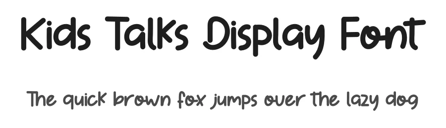 Kids Talks Display Font by inermediaSTUDIO — Display Font