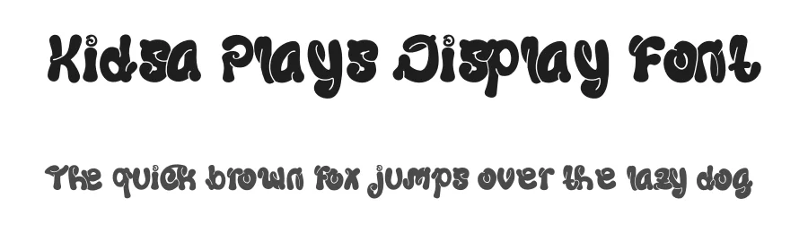 Kidsa Plays Display Font by Dhabee — Script Handwritten Font