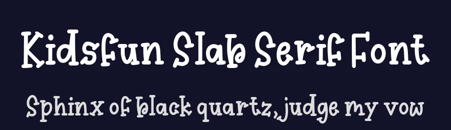 Kidsfun Slab Serif Font by balpirick — Slab Serif Font — thumbnail 2