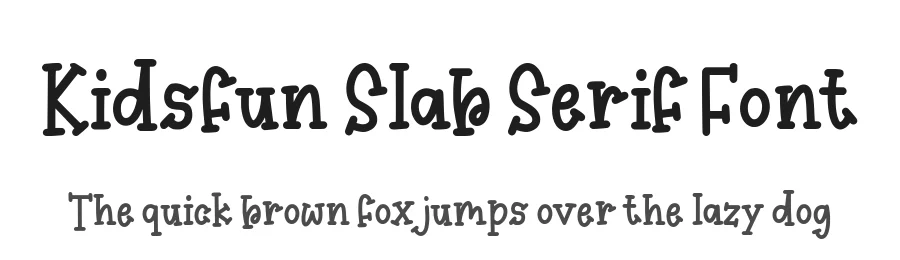 Kidsfun Slab Serif Font by balpirick — Slab Serif Font