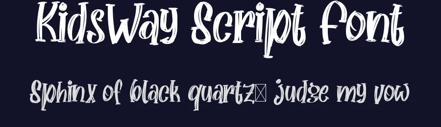 KidsWay Script Font by CalligraphyFonts.net — Script Handwritten Font — thumbnail 2