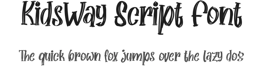 KidsWay Script Font by CalligraphyFonts.net — Script Handwritten Font