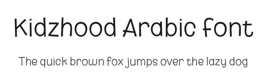 Kidzhood Arabic Font by namelatype — Decorative Font