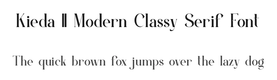 Kieda || Modern Classy Serif Font by ErmediaStudio — Display Font
