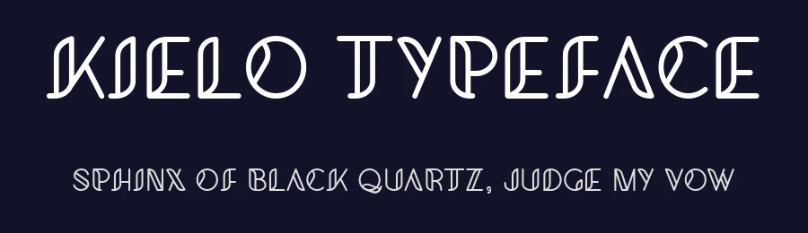 Kielo Typeface by Mikko Nuuttila — Display Font — thumbnail 2