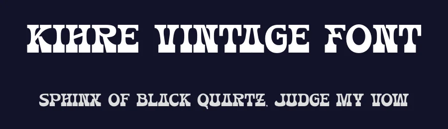 Kihre Vintage Font by illushvara — Display Font — thumbnail 2