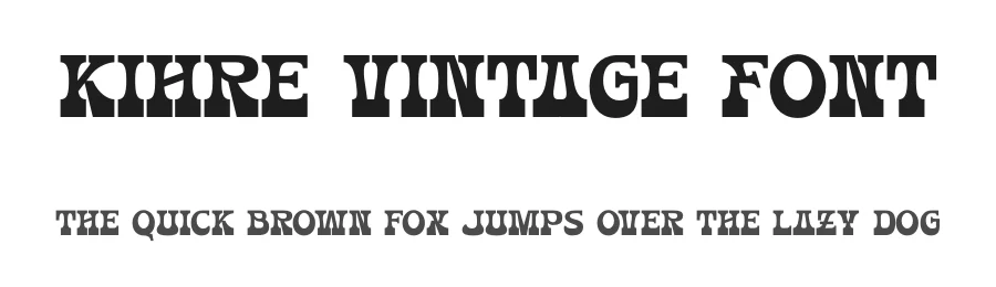 Kihre Vintage Font by illushvara — Display Font