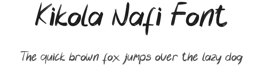 Kikola Nafi Font by Javanicestudio — Script Handwritten Font