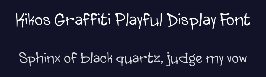 Kikos Graffiti Playful Display Font by Mei Suseno — Decorative Font — thumbnail 2