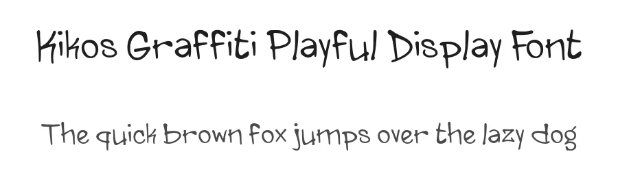 Kikos Graffiti Playful Display Font by Mei Suseno — Decorative Font