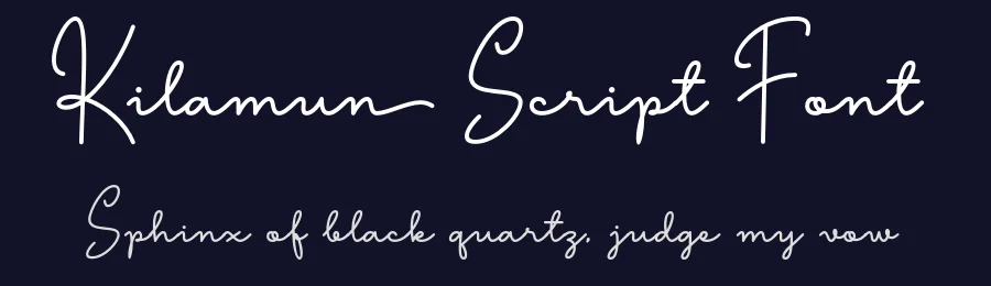 Kilamun Script Font by ahweproject — Script Handwritten Font — thumbnail 2