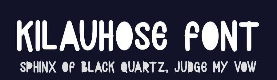 Kilauhose Font by futuristypestudio — Display Font — thumbnail 2