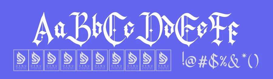 Kileydot | Blackletter Typeface by Denustudios — Blackletter Font — thumbnail 3