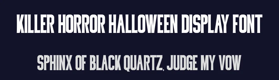Killer Horror Halloween Display Font by Pian45 — Display Font — thumbnail 2