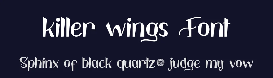 killer wings Font by CalligraphyFonts.net — Display Font — thumbnail 2