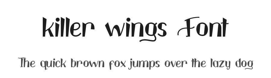 killer wings Font by CalligraphyFonts.net — Display Font