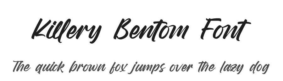 Killery Bentom Font by letterenastudios — Script Handwritten Font