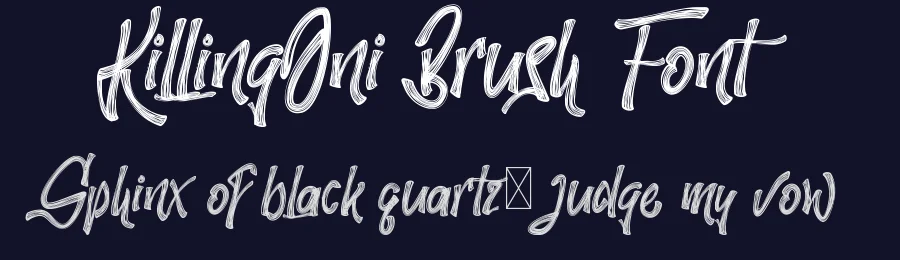 KillingOni Brush Font by noahtype — Script Handwritten Font — thumbnail 2