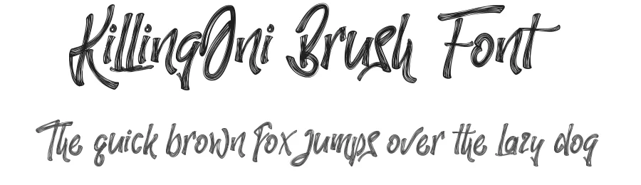 KillingOni Brush Font by noahtype — Script Handwritten Font