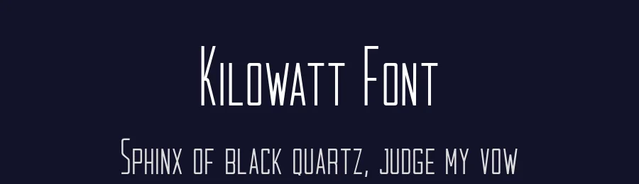Kilowatt Font by Rambler Creative — Sans Serif Font — thumbnail 2