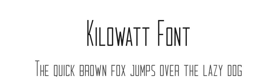 Kilowatt Font by Rambler Creative — Sans Serif Font